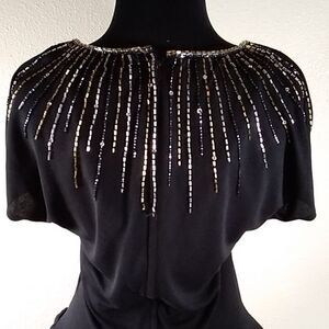 VINTAGE 80S NUIT SEQUIN MADE IN HONG KONG WOMEN DRESS SIZE 12
